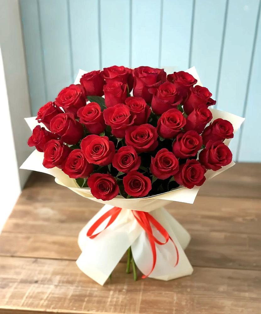 Букет 29 Красных роз в Оредеж