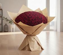 Букет 101 Красная роза в Оредеж