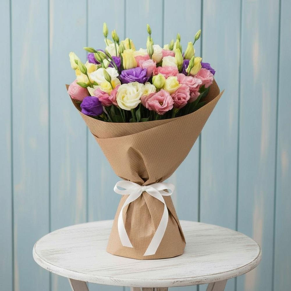 Букет цветов из: Лизиантусы в Оредеж