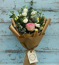 Букет цветов из:  Розы и Лизиантусы #REPLACE_PRED# Оредеж